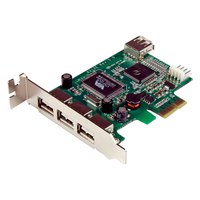 Startech 4 Haven LP PCIe USB Kaart