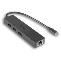 I-tec USB C 3 Port Slim Hub + Gigabit-Ethernet-Adapter